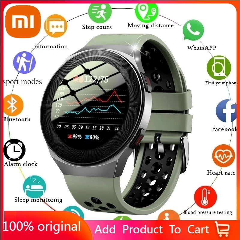

Xiaomi Bluetooth Call Smart Watch Men 8G ROM Recording Local Music smartwatch For Huawei Xiaomi Apple Waterproof Fitness Tracker
