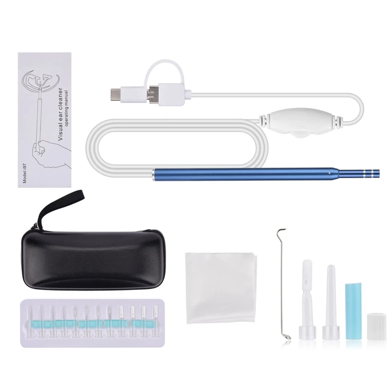 

LICG USB Otoscope Camera, 5.5Mm Diameter Visual Otoscope HD Camera, 6 Adjustable LED Lights