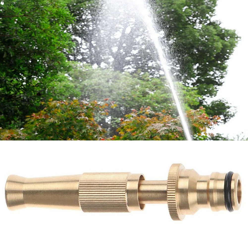

High Pressure Spray Nozzle Water Spray Metal Brass Nozzle Garden Hose Pipe Lawn Household Clean Car Wash Water Gun
