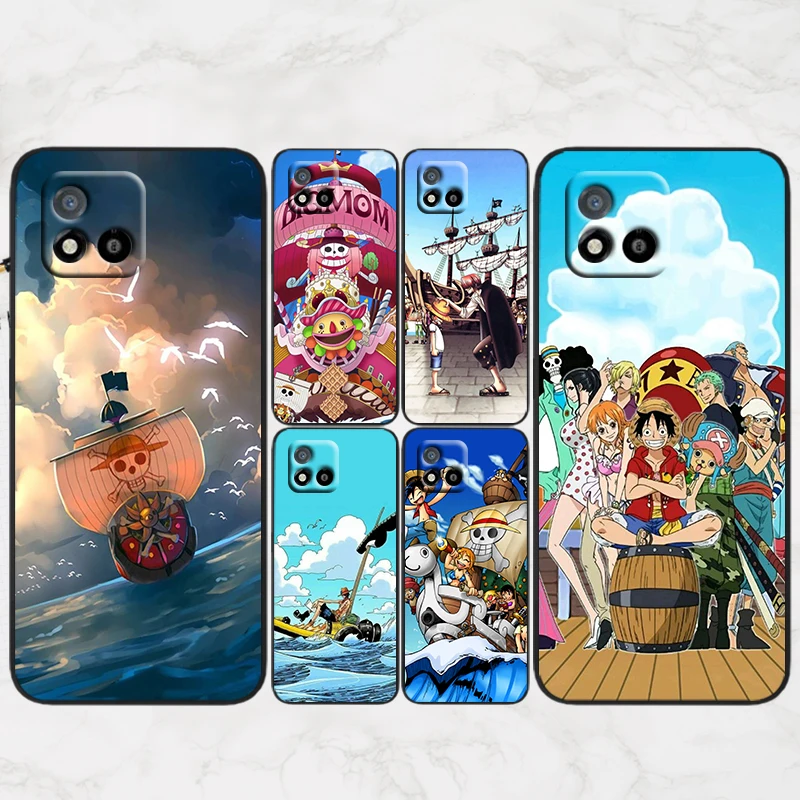 

One piece Pirate Ship For OPPO Realme Q3S GT Q3 C21Y C20 C21 V15 X7 V3 V5 X50 X3 X2 Q2 C17 C12 C11 Pro 5G Black Phone Case