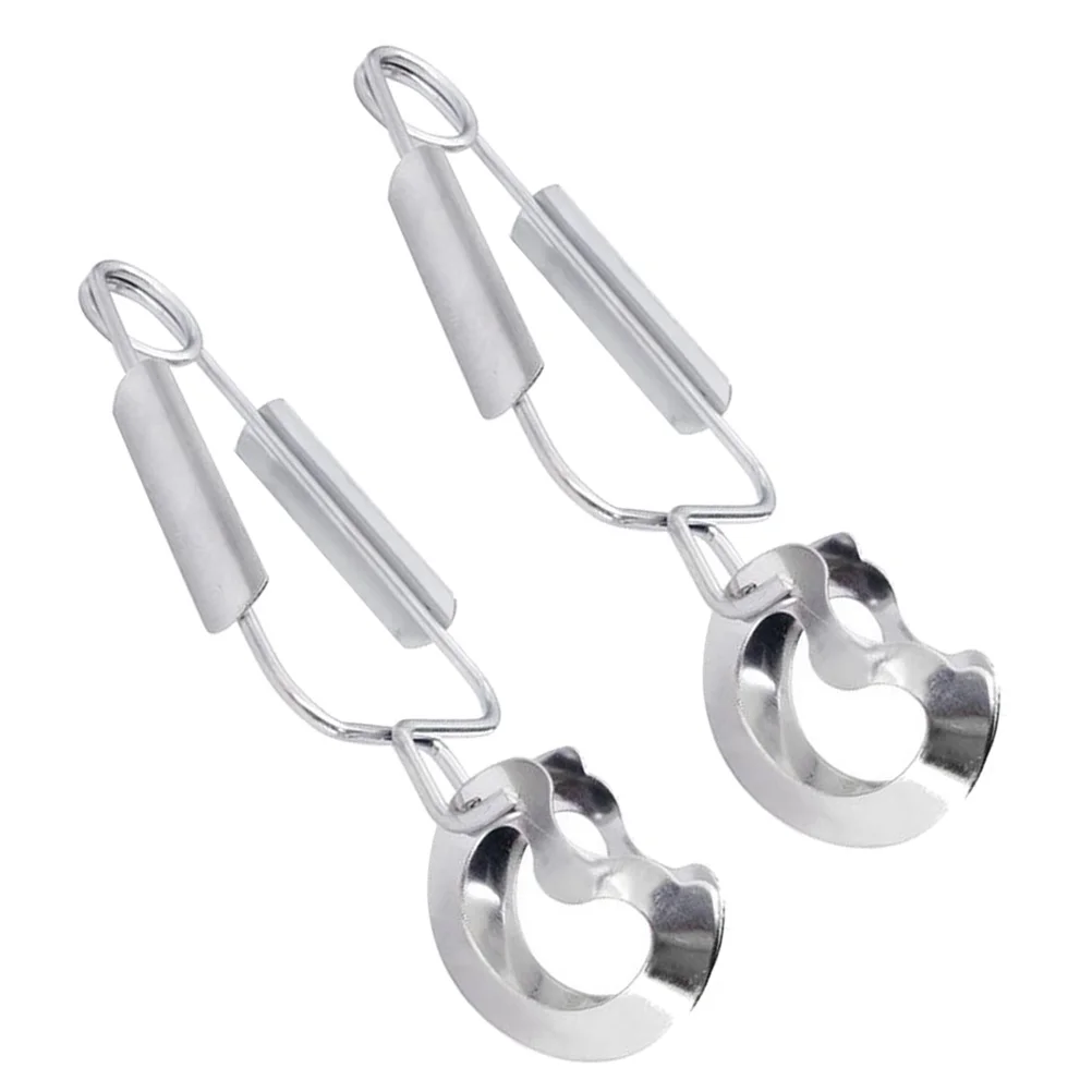 

2 Pcs Grilling Utensil Set Seafood Tongs Grill Accessories Set Fruit Tongs Seafood Tools Stainless Escargot Tongs River Snail