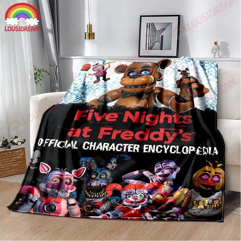 

Фланелевое Одеяло FNAF с ужасной игрой, домашнее украшение для Хэллоуина, пушистое покрывало для спальни, кровати, дивана, путешествий, кемпинга, теплое одеяло