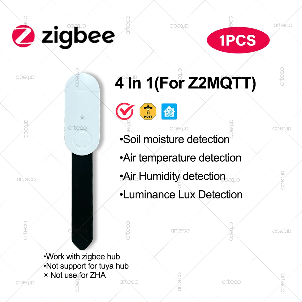 

Zigbee датчик влажности, температуры и освещенности почвы