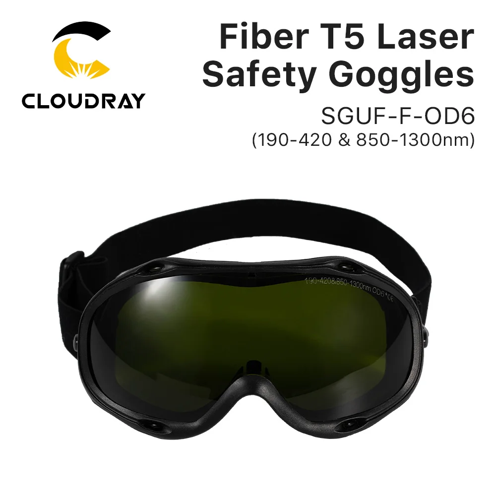 

Cloudray 1064 нм Лазерные защитные очки Сани Очки 190-420 и 850-1300 нм OD6 + Длина волны Защитные очки Щит SGUF-F-OD6