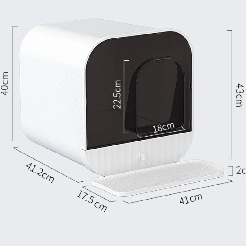 Закрытая песочница в форме свода стопы тип ящика для кошек кошачий туалет