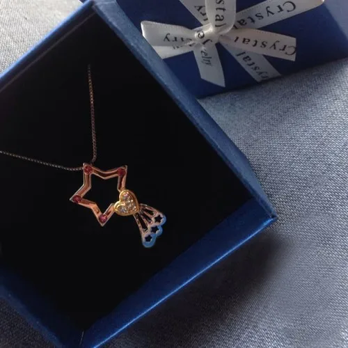 

Anime Magical Angel Creamy Mamil Cospaly Props Changer Crystal Pendant Necklace Jewelry for Birthday Xmas Girls Gift