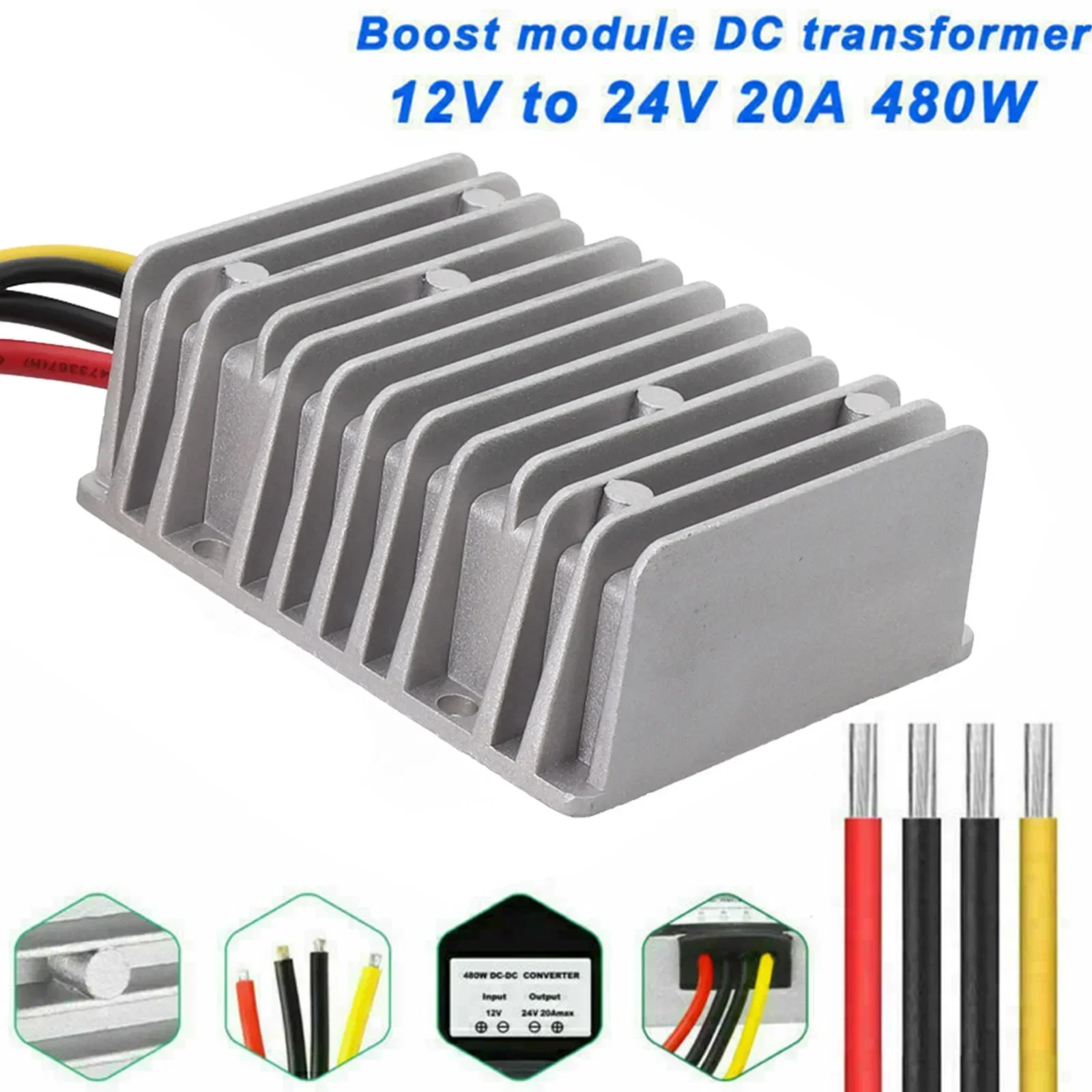 

Конвертер DC 12В до 24В/48В Voltage Regulator Boost Module