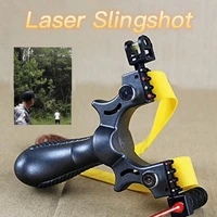 professional resin slingshot red laser level fast aiming hunting catapult tools flat rubber band outdoor shooting accessories