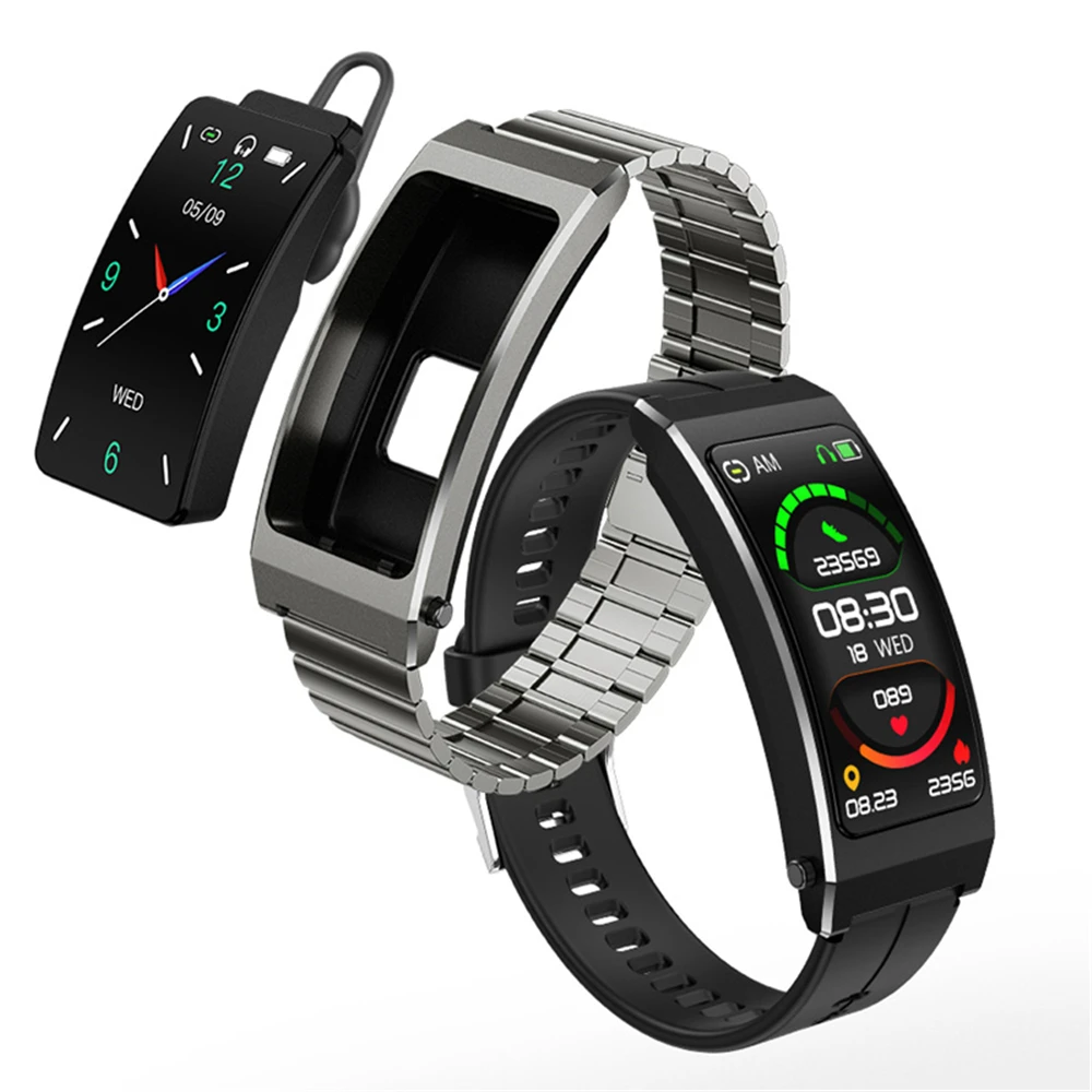 

K13 Bluetooth Headset Talk Smart Band Bracelet Watch Women Heart Rate Fitness Tracker Sports Smart Watch Men Pedometer Wristband