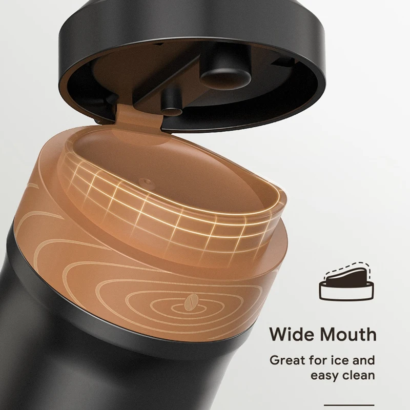 Портативный кофейник 2 в 1 320 мл зеркальная Кофеварка из нержавеющей стали