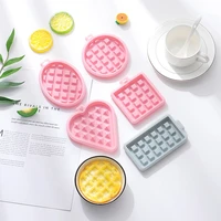 diy heart shaped round waffle silicone mold childrens complementary food rice cake cake mold household baking pan