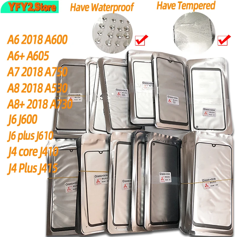 10 шт. AAA ЖК передний сенсорный экран стеклянный внешний объектив с OCA пленкой для Samsung Galaxy A750 J610 A730 J410 A530 A605 A6 A8 J4 J6 + 10 шт. AAA ЖК передний сенсорный экран стеклянный внешний объектив с OCA пленкой для Samsung Galaxy A750 J610 A730 J410 A530 A605 A6 A8 J4 J6 +