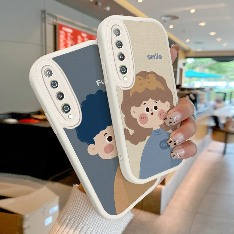 For Xiaomi Mi 10 5G 10T Pro 5G 11 Lite 4G 5G NE 11T Pro 12 Pro Lite Mi 8 Lite SE 9 Redmi K30S Case Cartoon Lovers Lambskin