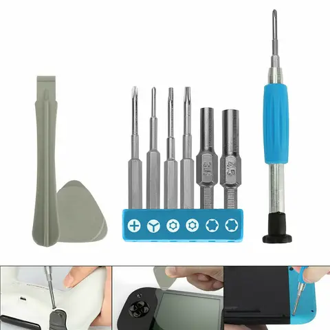 Набор отверток, комплект инструментов для ремонта Nintendo Switch For Wii, DS, консолей Gamecube, Nintendo 64, Набор отверток, 1 комплект