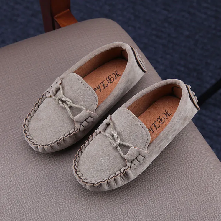 Size 21-35 Kids Shoes Boys Slip On Spring Soft PU Leather Children Casual Girls Comfortable Loafers Baby | Детская одежда и обувь