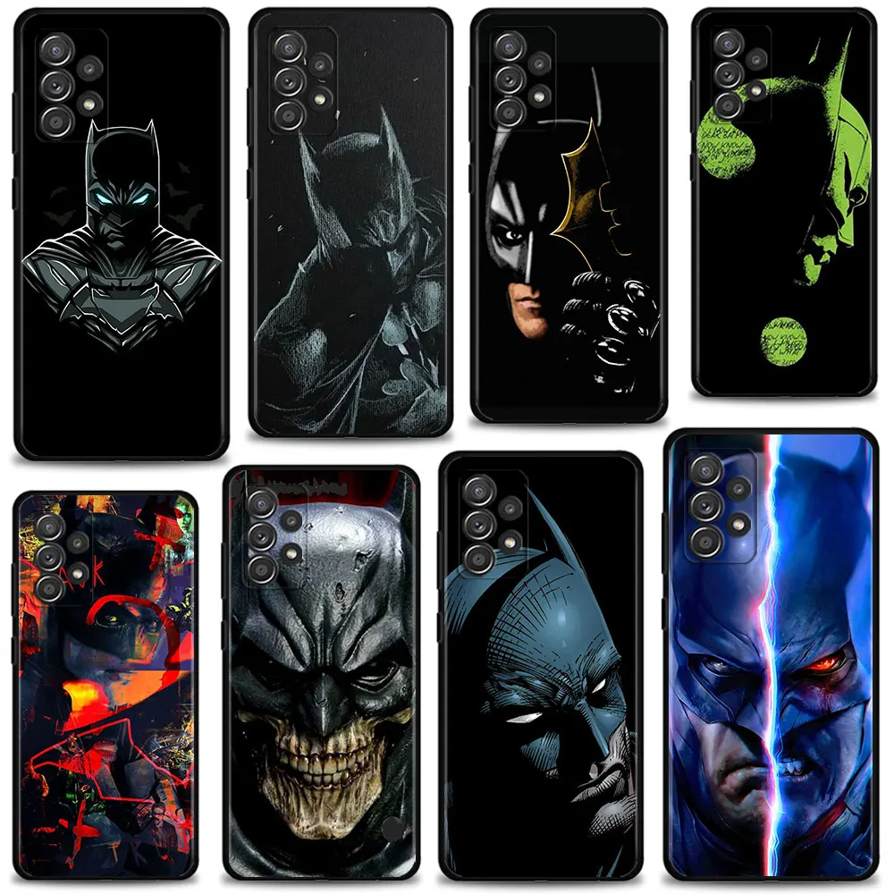 

Batman Head Art Capinha Case for Samsung Galaxy A12 A52 A51 A32 A21s A71 A31 A02s A72 A41 A22 A11 A73 Etui Funda Cover
