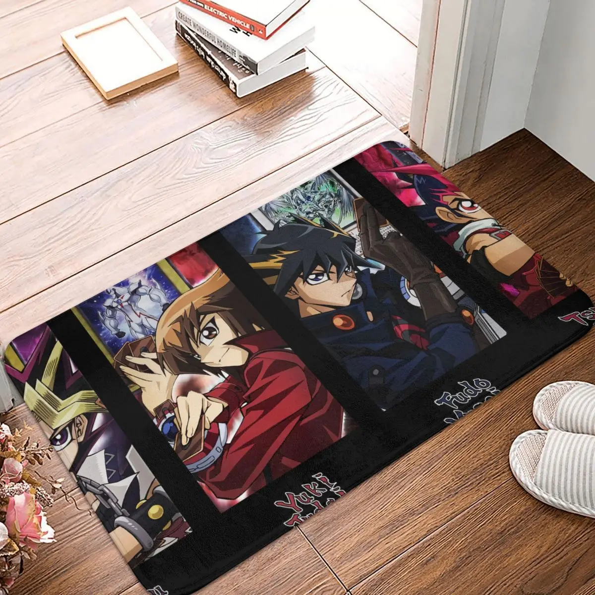 

YuGiOh Card Game Bathroom Mat Mutou Yuki Fudo Tsukumo Doormat Kitchen Carpet Entrance Door Rug Home Decor
