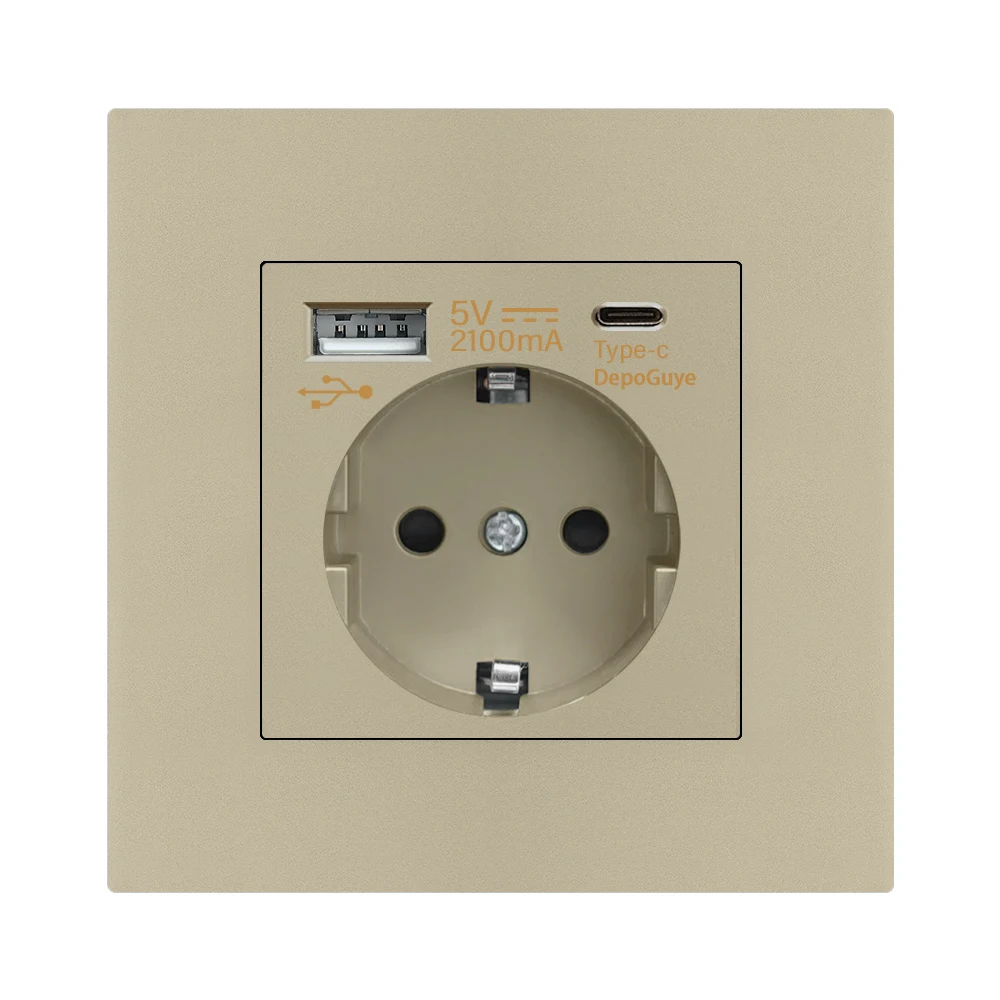 

Depo Guye европейская розетка с USB