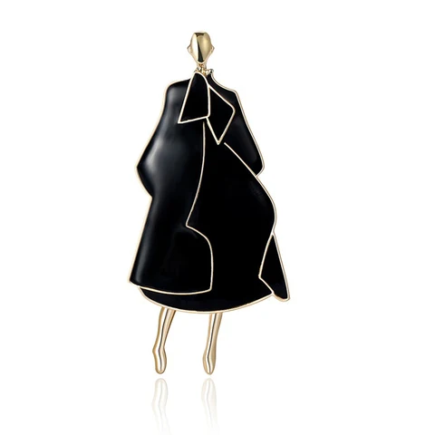 Броши женские металлические