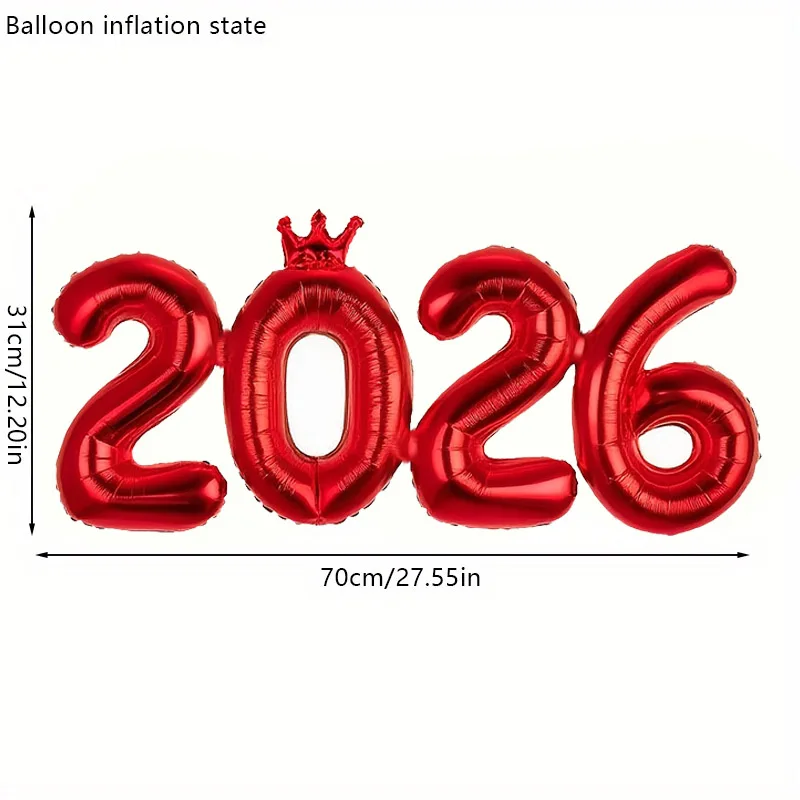 

Новогодний фольгированный шар 2026