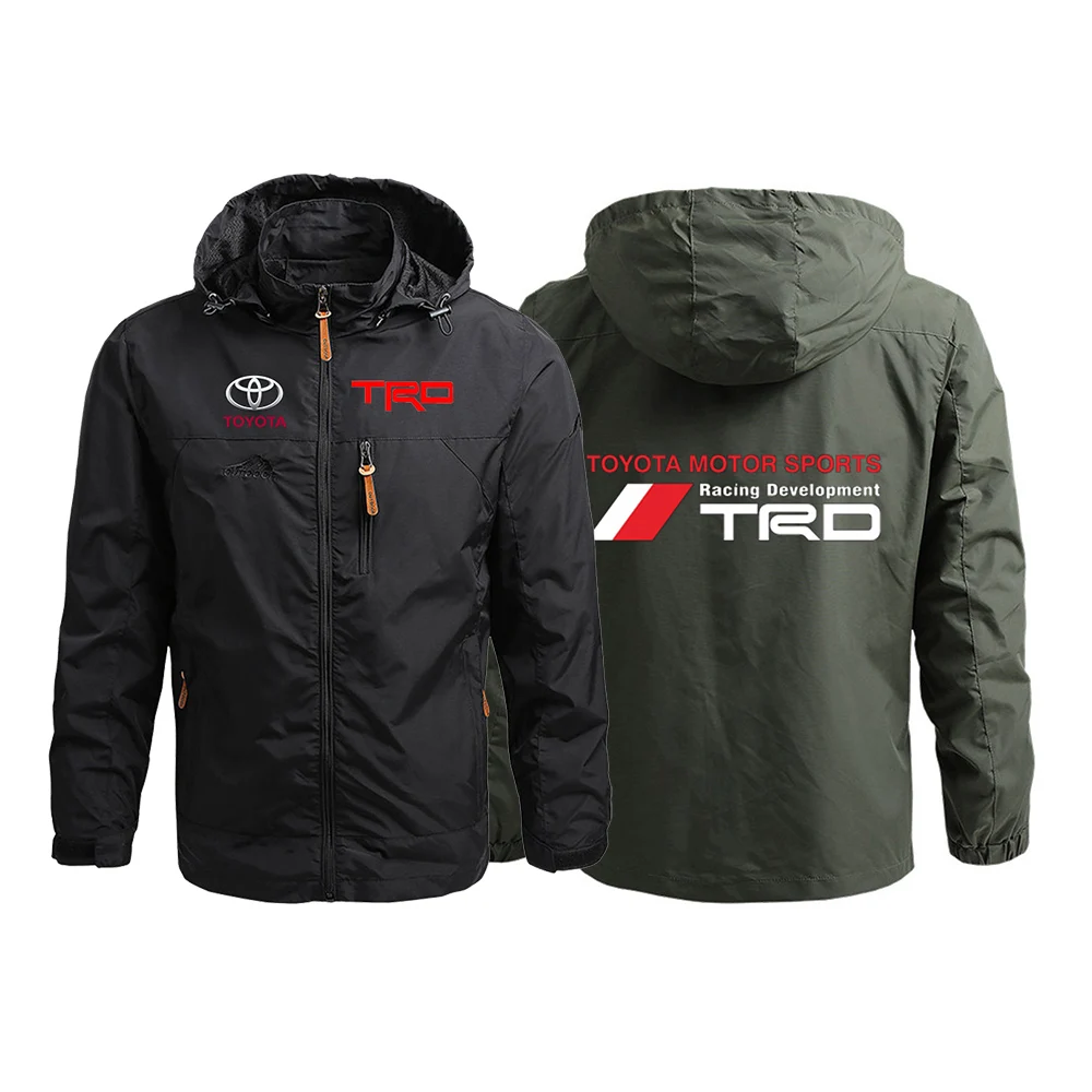 

2022 Men's Spring Autumn Toyota TRD Motorsport Breathable Jackets Windbreaker Male Sport Hoodies Zipper Print Coats Tops