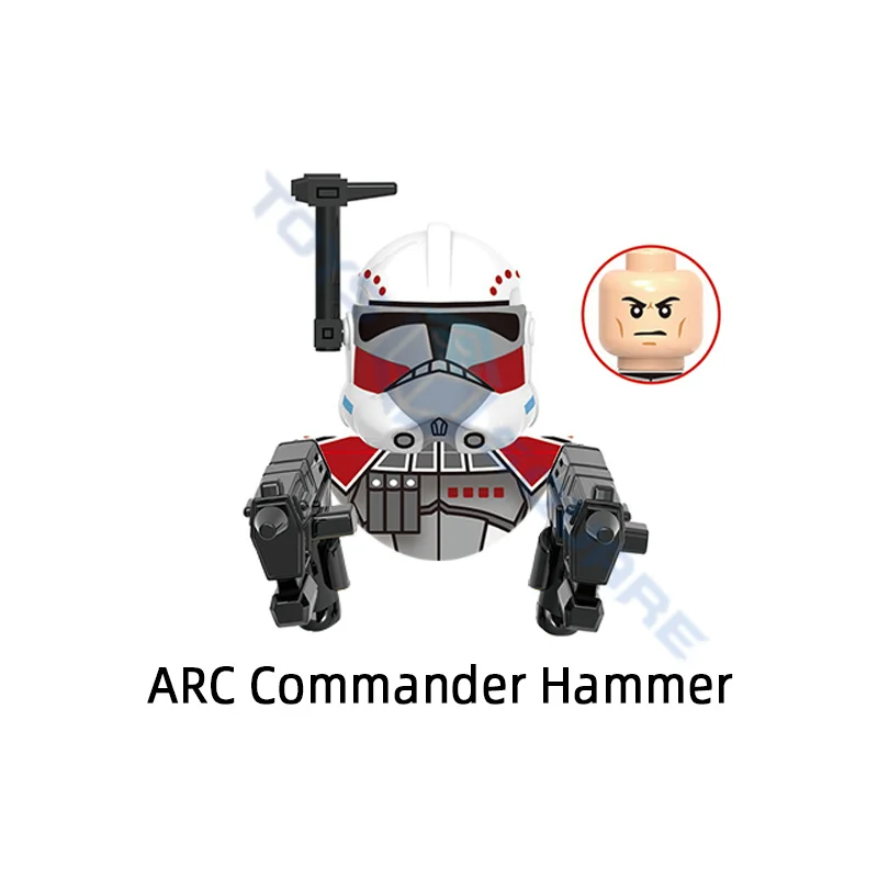 DISNEY Commander Colt Blitz Havoc Hammer Wolffe Horn Clone Trooper модель батальона строительные блоки кубики