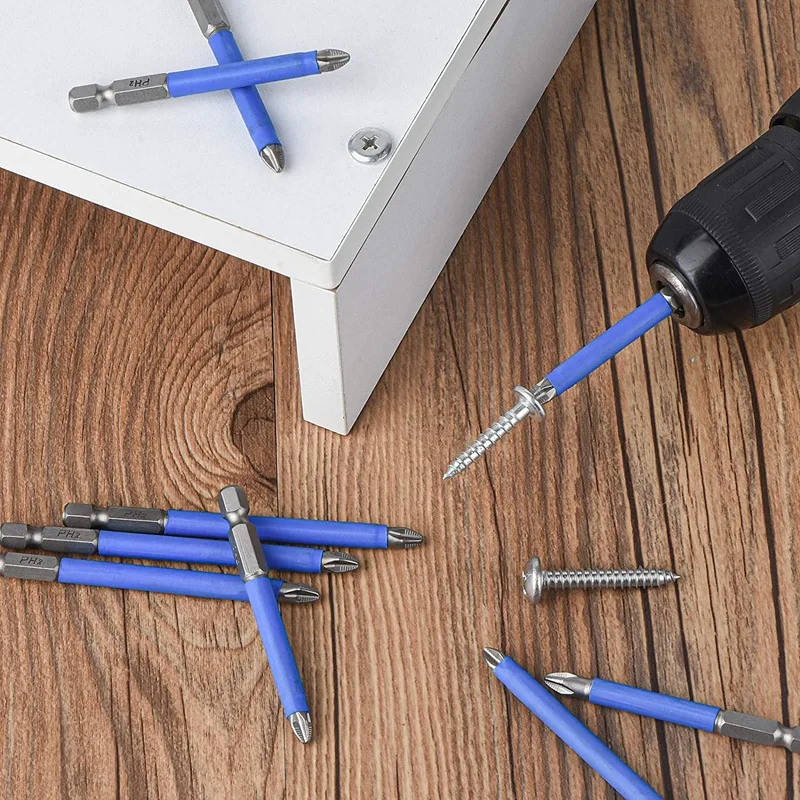 Promotion! 20Pcs Magnetic PH2 Screwdriver Bits Set Non-Slip Cross Head Electric 1/4 Inch Hex Shank 90Mm 65M |