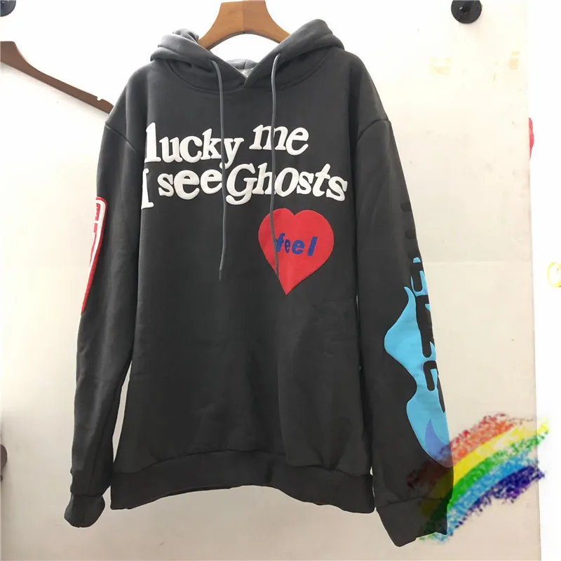 

Streetwear Kanye West Hoodie Lucky Me I See Ghosts Men Women Sunday Service Sweatshirts Pullover