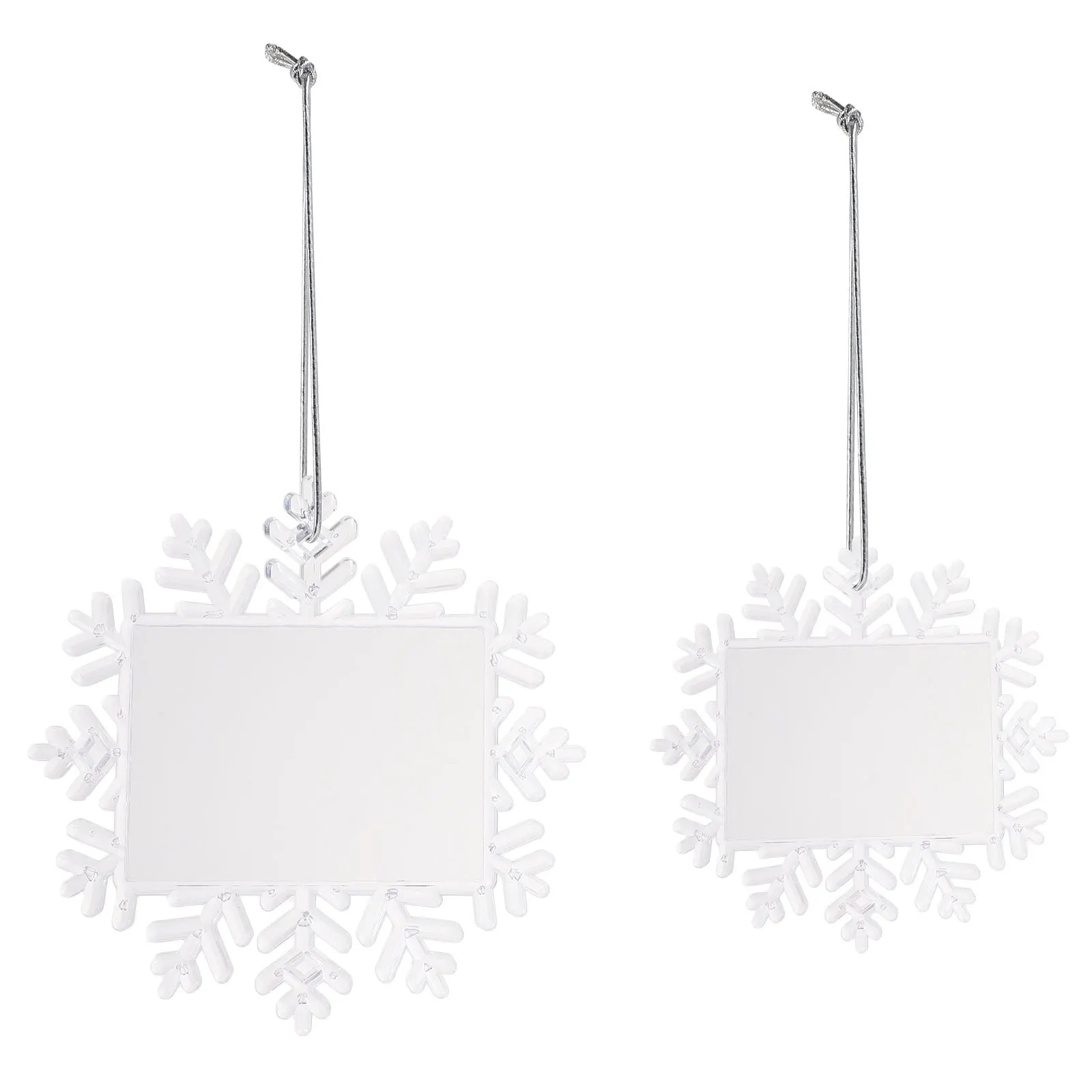 

Рождественские фоторамки-подвески со снежинкой 2 шт.