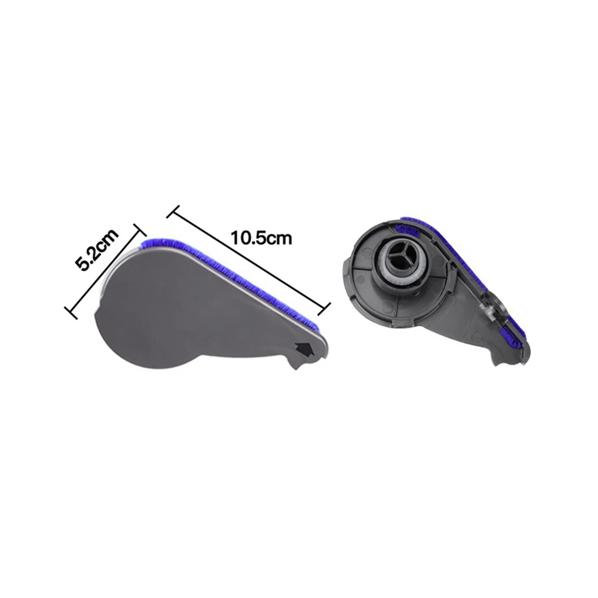 Мягкая роликовая щетка бархатная всасывающая головка торцевая крышка боковая