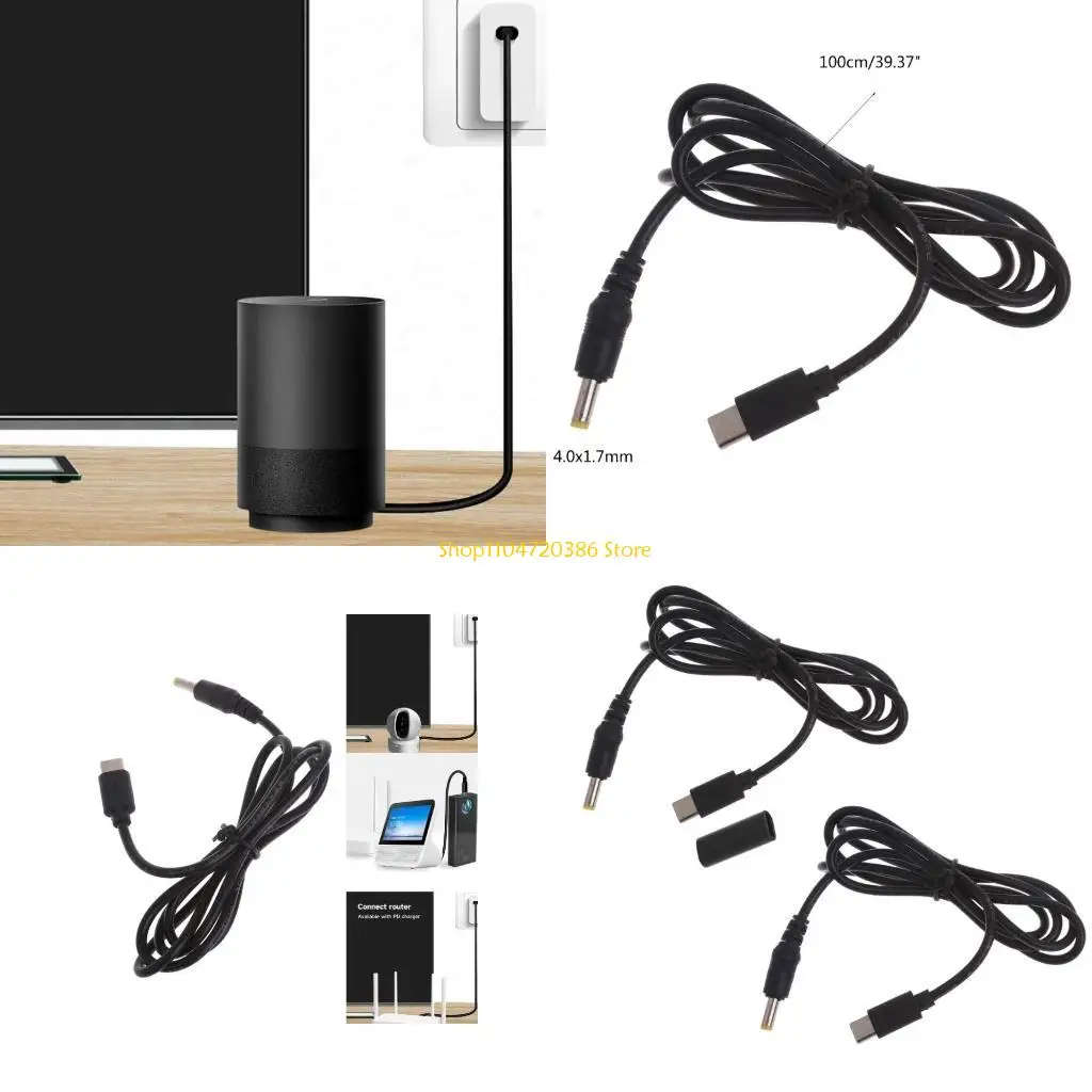 Фото K0EA 12V USB Type C гнездо постоянного тока 4,0x1,7 мм штекер силового кабеля Разъем для зарядки №1