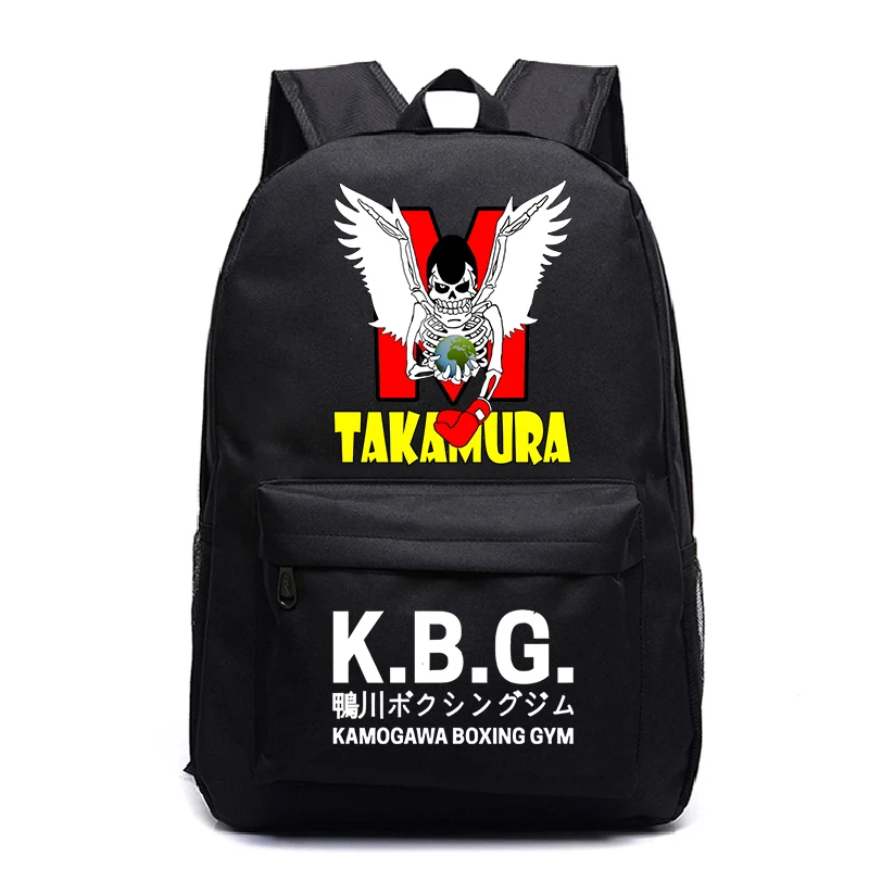 

Hajime No Ippo KGB Anime Kids Backpack School Backpack Mamoru Takamura Comics Manga Kids School Bags for Boys Girls Dropshipping