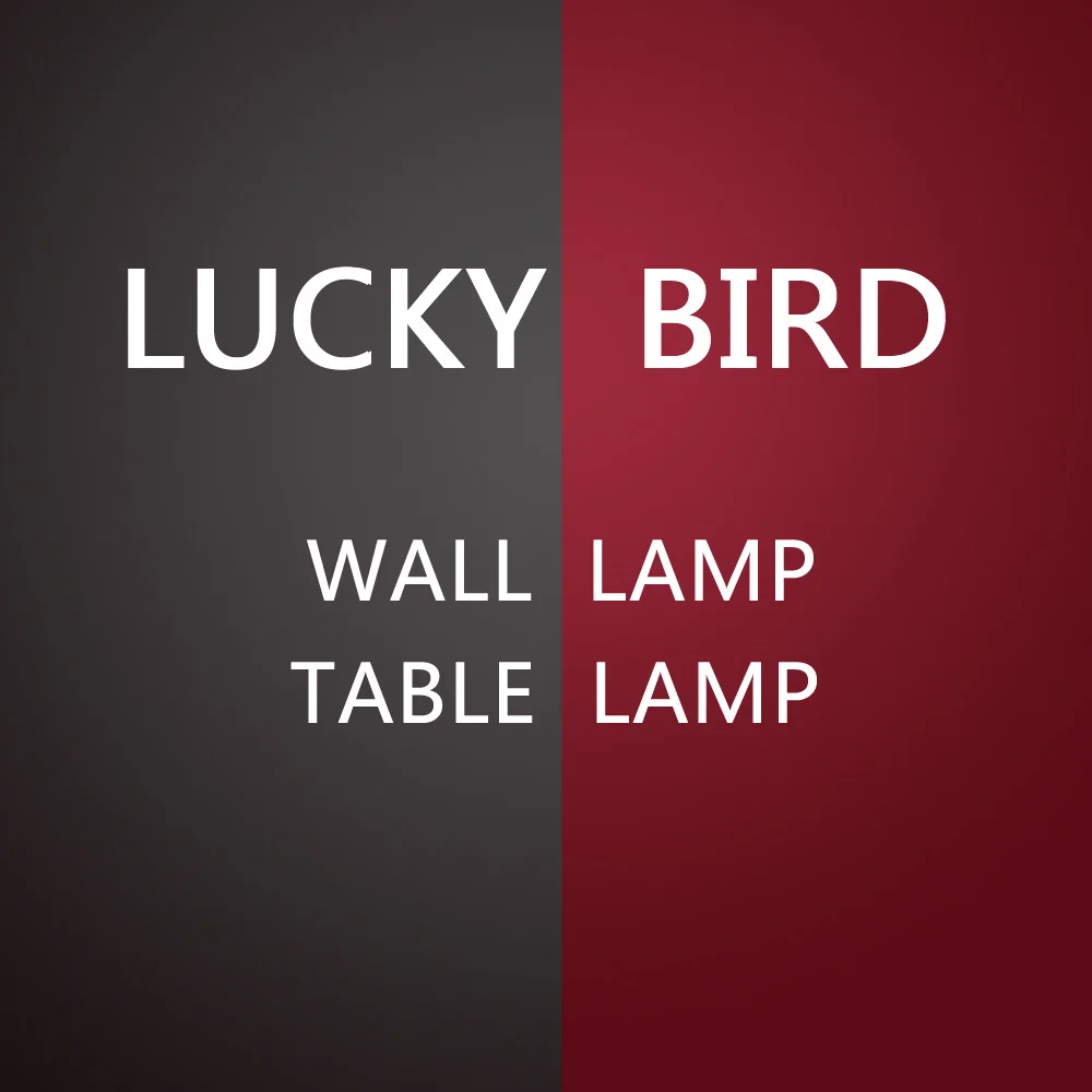 

Итальянский настенный светильник Lucky Bird, настольная лампа, лампа для спальни, ворона, домашний декор, светодиодный настенный светильник, лам...