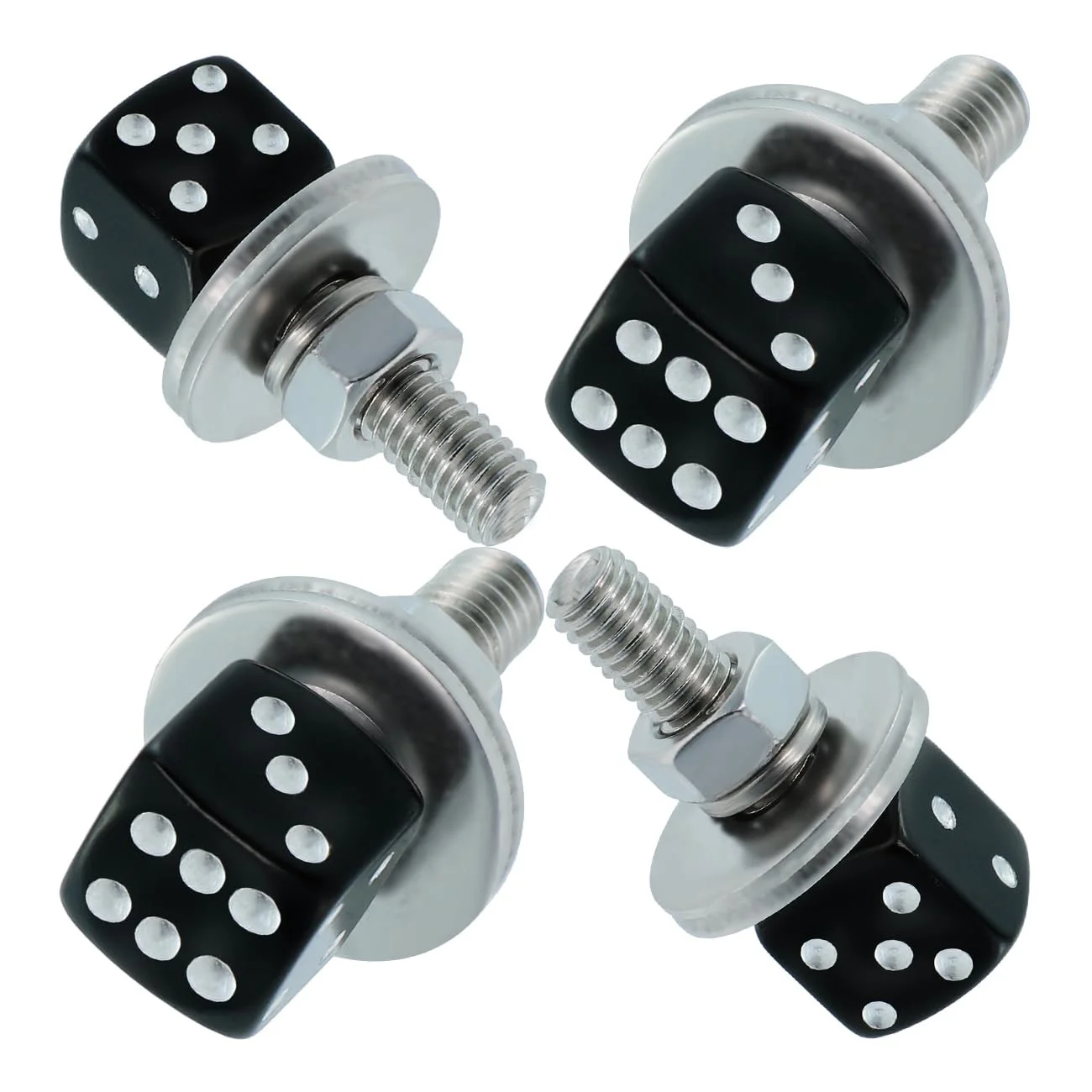 

Игральные кости, набор винтов для номерного знака автомобиля, болт для украшения номерного знака автомобиля, нержавеющая стал...