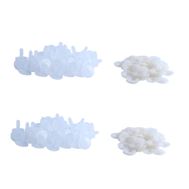 

100 комплектов белых шарниров для изготовления игрушечных кукол, 20 мм x 20 мм 20 мм x 5 мм