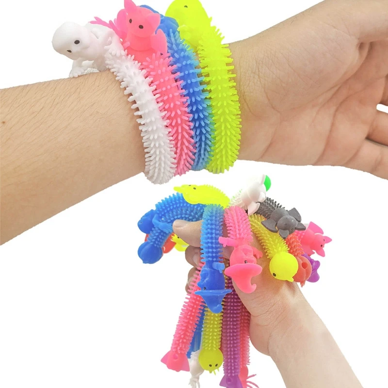 

10 шт. Эластичные Игрушки для Хэллоуина, фиджет из мягкой эластичной резины, новинка, детский подарок на Хэллоуин, игрушка-антистресс, новинк...