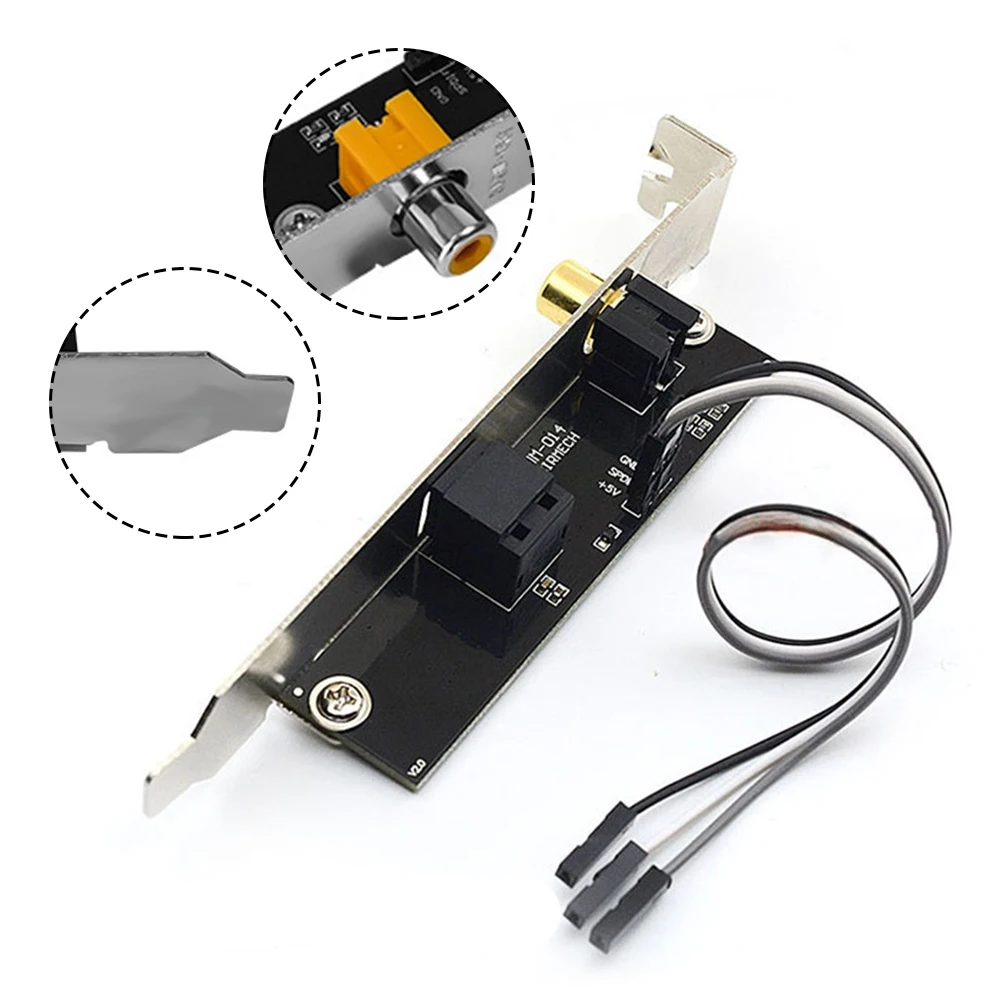 1 шт. 24 бит 192 кГц дочерняя карта SPDIF оптоволоконная выходная плата