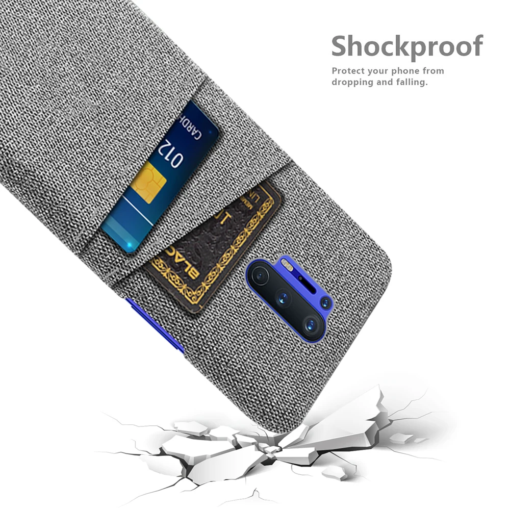 

Case for OnePlus 8 Pro Dual Card Fabric Cloth Luxury Business Cover For 8PRO OnePlus8 One Plus 8 Pro 8pro 8T 7 7T Funda Coque
