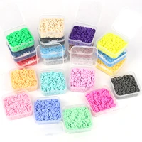 34 style 500pcs mixed polymer clay jewelry making kits soft pottery spacer %e2%80%8bbeads for kids girls bracelet necklace diy kits sets