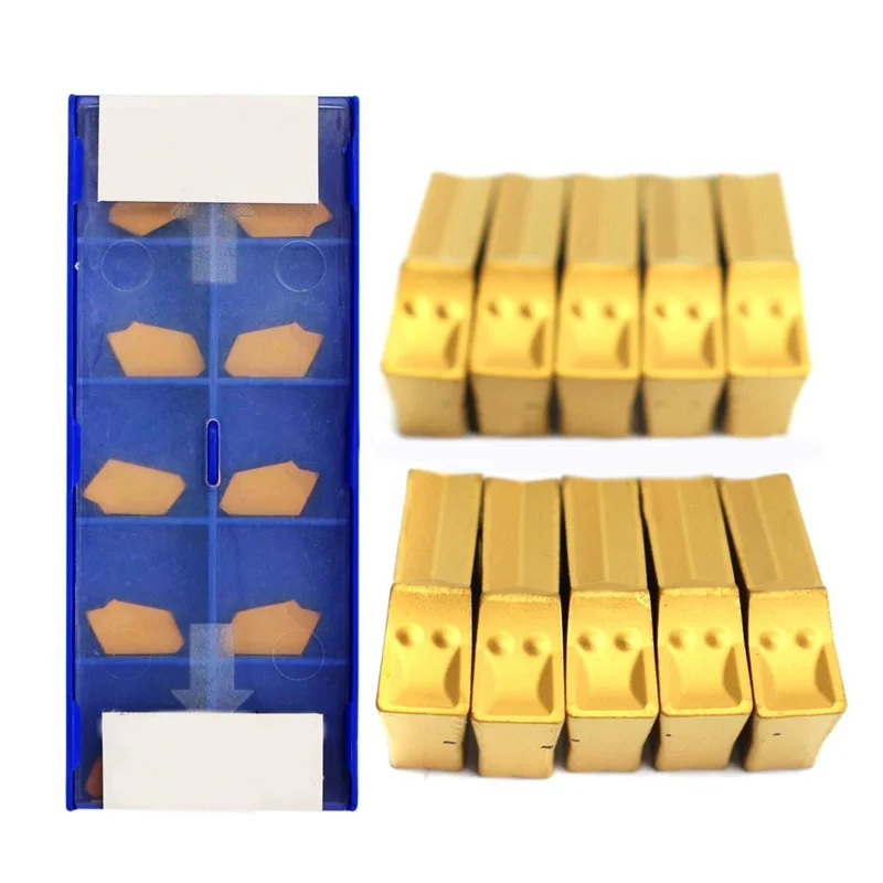 

10 Pcs Cut-Off Grooving Parting Insert SP300 NC3020 GTN-3 CNC Grooving Parting Cut-Off Carbide Insert 3mm Width ZQMX3N11-1E Tool
