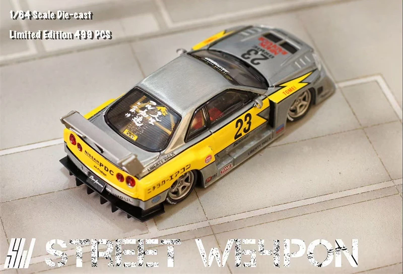 SW 1:64 No 23 LBWK ER34 Специальная версия Flash Raw, ограниченная серия 500, литые модели автомобилей (art.: 3920d273ef8db) - 3920d273ef8db