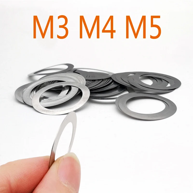 

Stainless steel Flat Washer High precision Ultrathin Adjusting gasket Ultra thin shim M3 M4 M5 Thickness 0.1 0.2 0.3 0.5 1mm