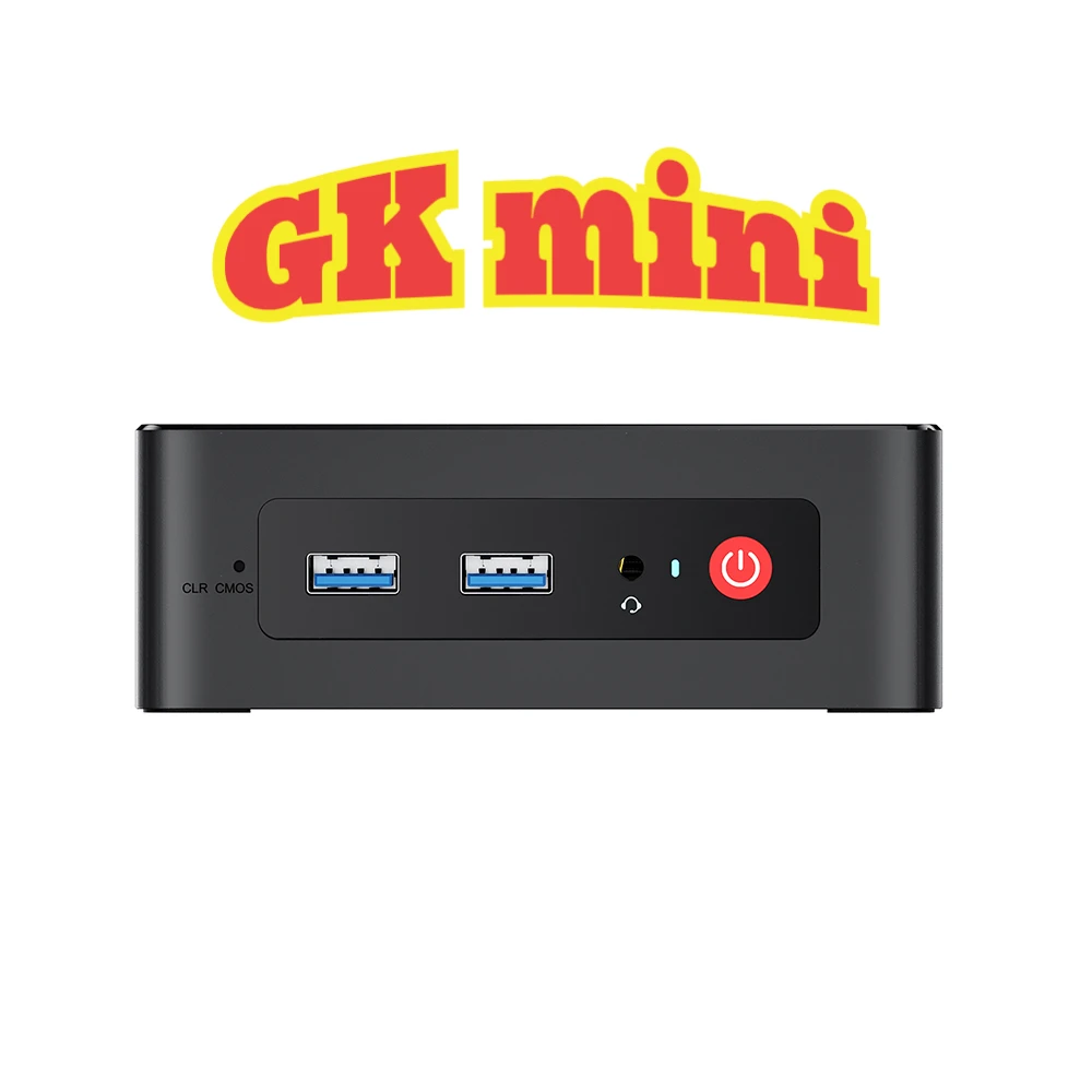 GK Mini Intel Celeron J4125 Windows 11 Pro Quad Core Mini PC DDR4 8GB 128 GB 4K Dual HDMI Dual WiFi BT4.0 1000 LAN Game Computer