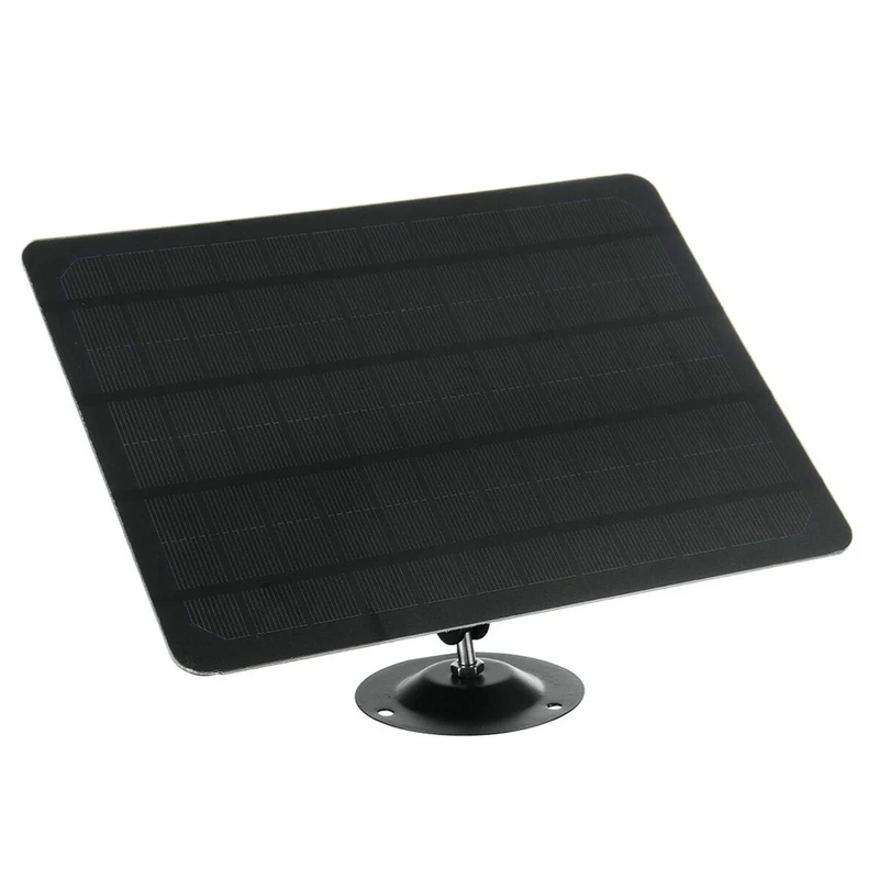 10W 5V 2000MAH Micro USB Solar Panel 360 Degree Rotation Waterproof Wall Mounted Monocrystal Silicon Solar Plate For USB Camera