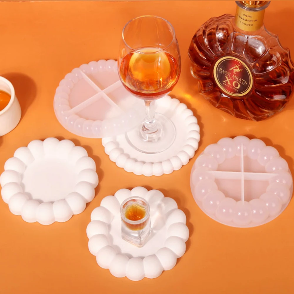 

Bubble Tray Silicone Mold Coaster Epoxy Resin Silicone Molds Cement Storage Tray Cup Mat Mold Handmade DIY Craft Mould