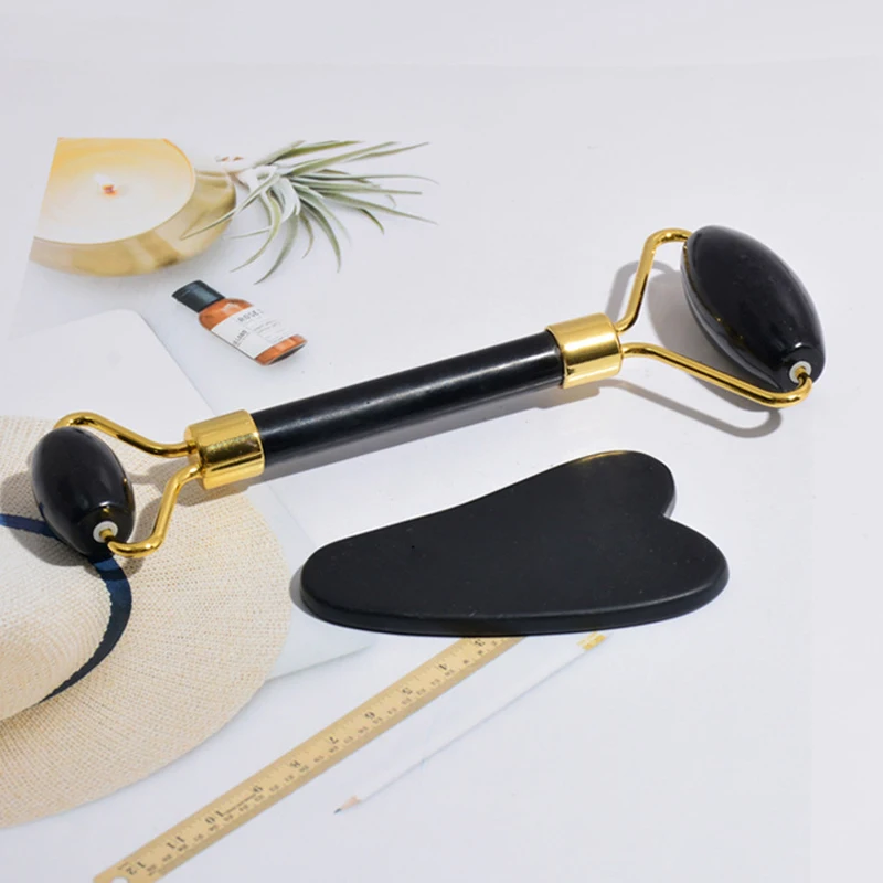 

Natural Massager For Face Gouache Scraper For Face Massager Jade Roller Guasha Scraper For Face Microniddle Roller Face Gua Sha