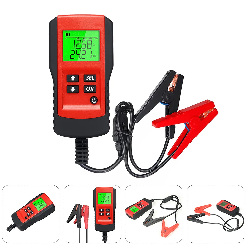 

12V Car Cranking System Analyzer Truck Motorcycle Automotive Auto Battery Tester