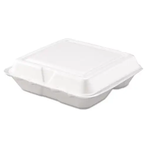 

Foam 3 Compartment Carryout Food Containers, 200 count