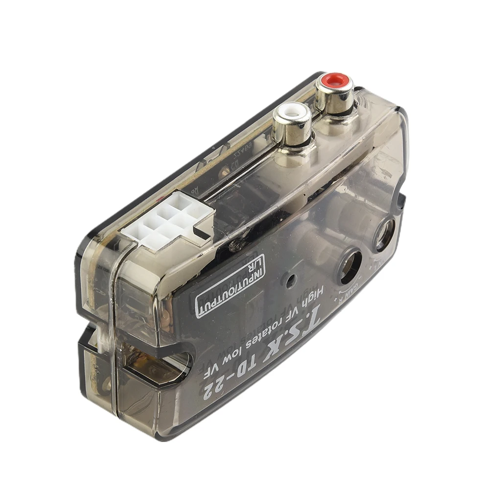 

1 шт., автомобильный аудиоконвертер, 12 В, стереоконвертер RCA, высокочастотный, регулируемый, линейный динамик, автомобильные аксессуары для электроники