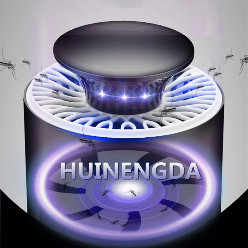 Светодиодная электрическая ловушка для комаров тихая насекомых с USB и защитой от